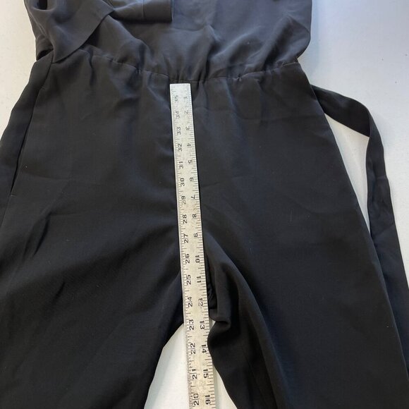 Theory Women's Alvmie Black Light Crepe Sleeveless‎ Jumpsuit Women's 2 - Picture 10 of 15